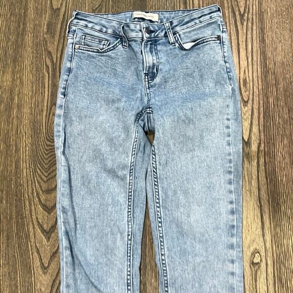 Calvin Klein Jeans Ankle Skinny Denim Mid Rise Stretch Light Wash Blue Size 4 - Picture 3 of 11